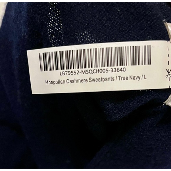 Quince Cashmere Jogger Sweatpants True Navy L NWOT Lounge Luxe - Picture 8 of 8